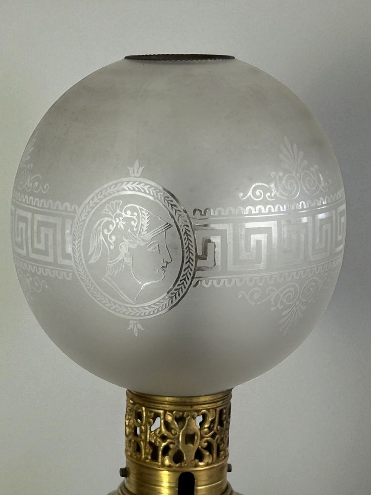 LAMPE CHINE ÉPOQUE NAPOLÉON III EN CÉRAMIQUE SANG DE BŒUF ORNÉE DE BRONZE DORÉ