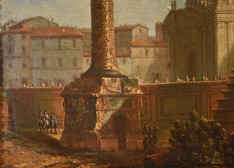 Coppia di vedute di Roma , Antonio Joli (Modena, 1700 – Napoli, 1777)