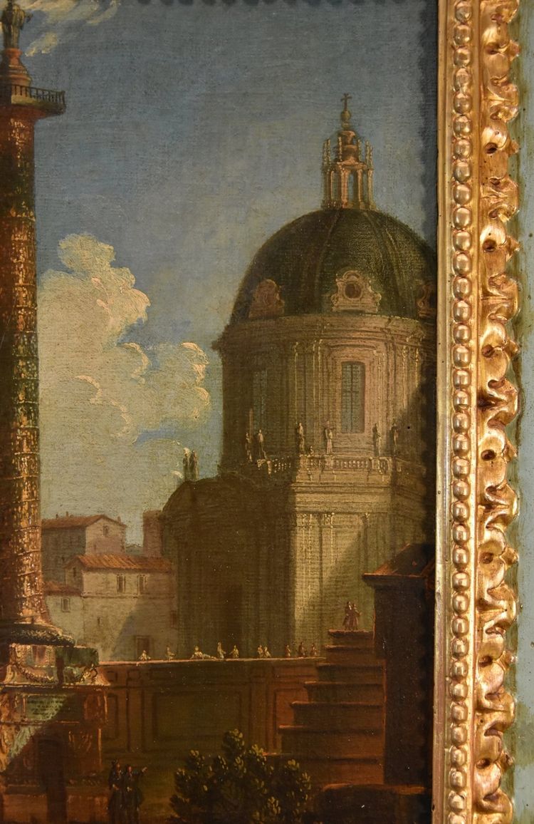 Coppia di vedute di Roma , Antonio Joli (Modena, 1700 – Napoli, 1777)