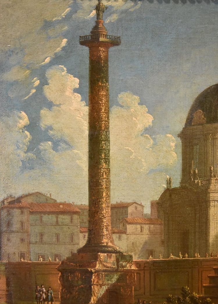 Coppia di vedute di Roma , Antonio Joli (Modena, 1700 – Napoli, 1777)