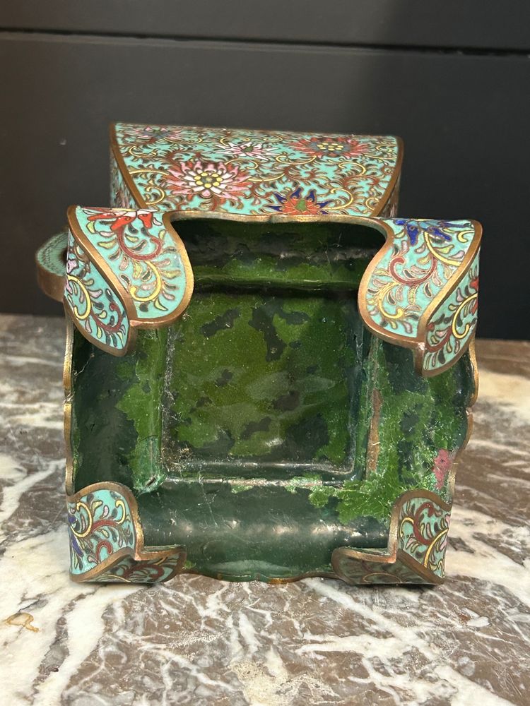 Cloisonné enamel vase, Chinese work, late 19th century - enamel - China H 34 cm