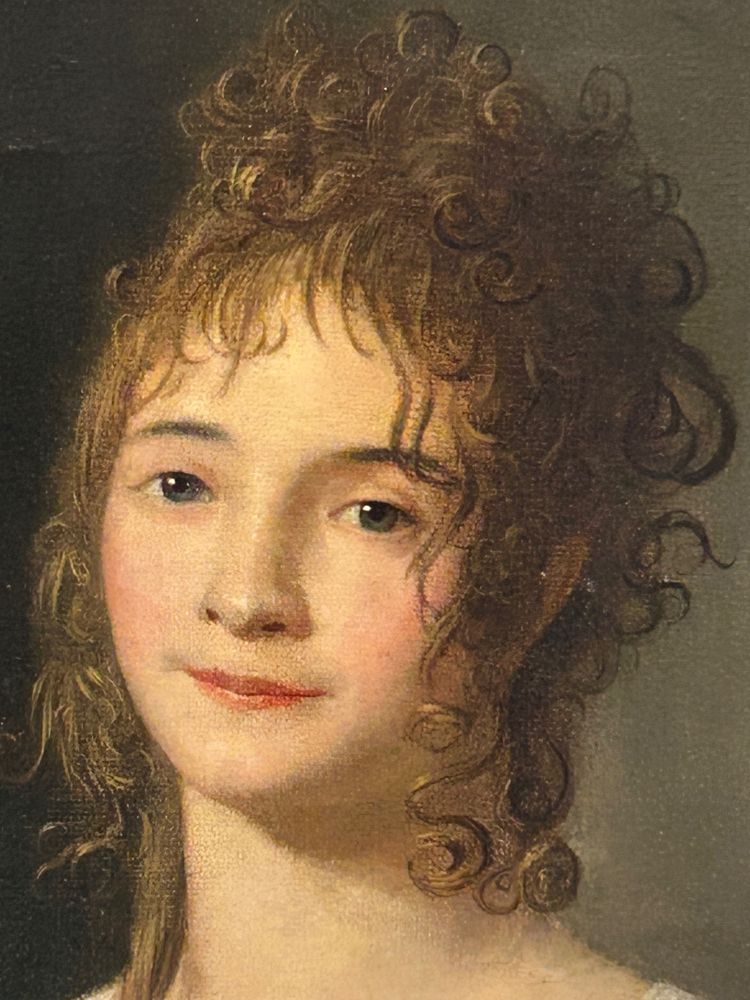 Portrait of a woman and her son, Directoire period - Empire - H 92 cm - oil on canvas