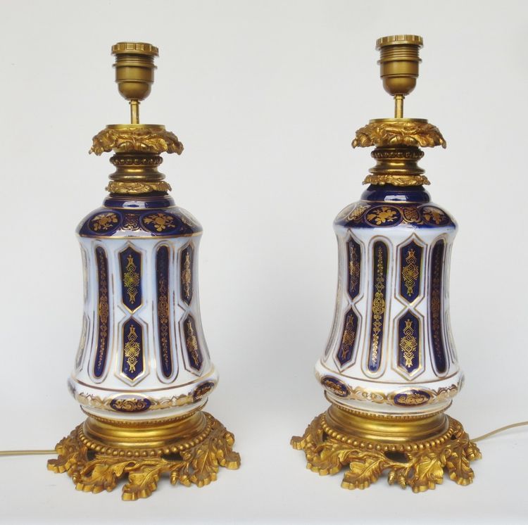 Bayeux porcelain lamps.
