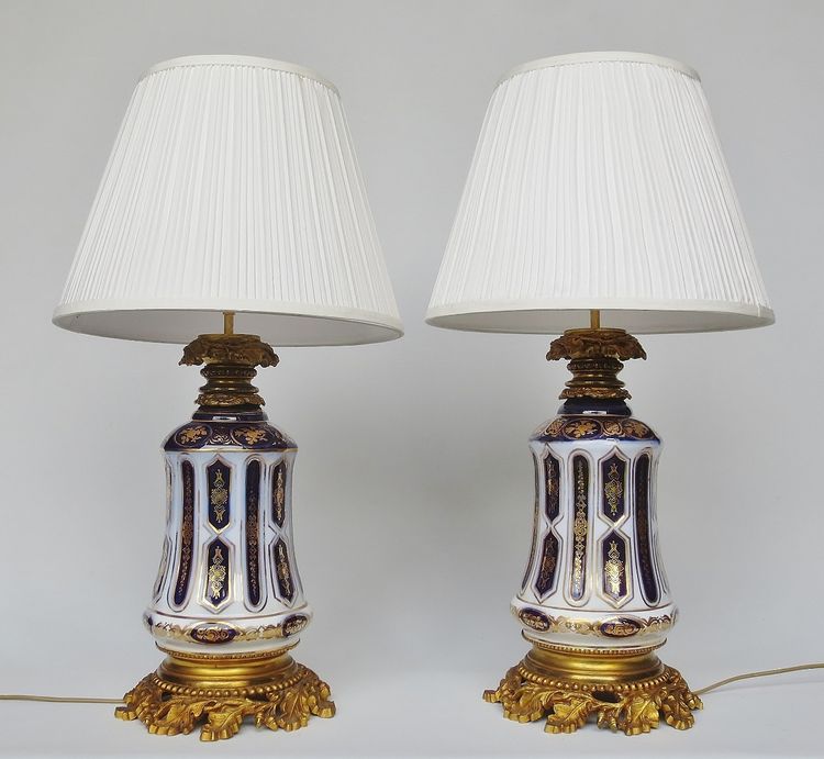 Bayeux porcelain lamps.