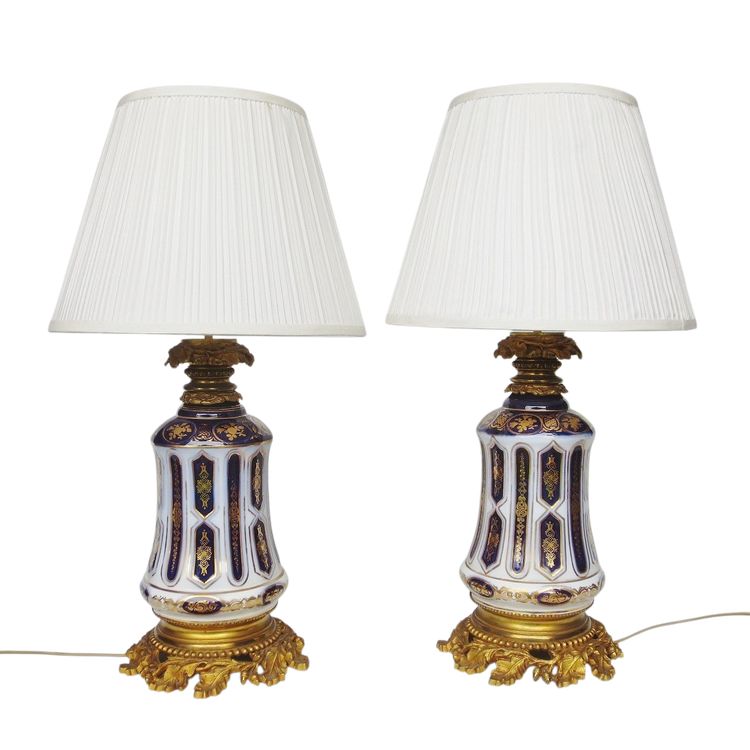 Bayeux porcelain lamps.
