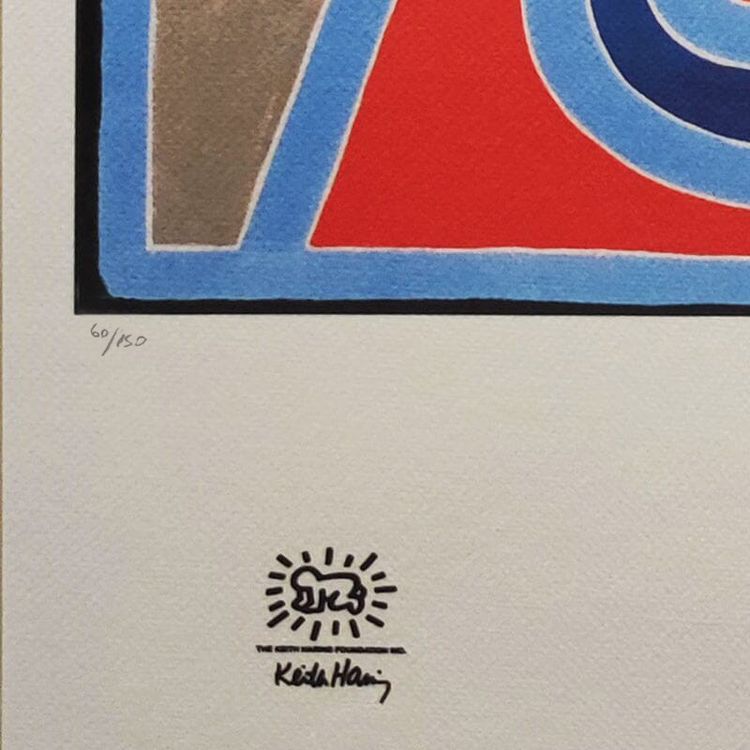 Splendida litografia originale in edizione limitata di Keith Haring degli anni '90