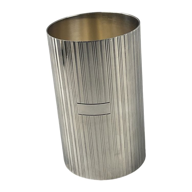 Porte stylo en metal argenté Dior