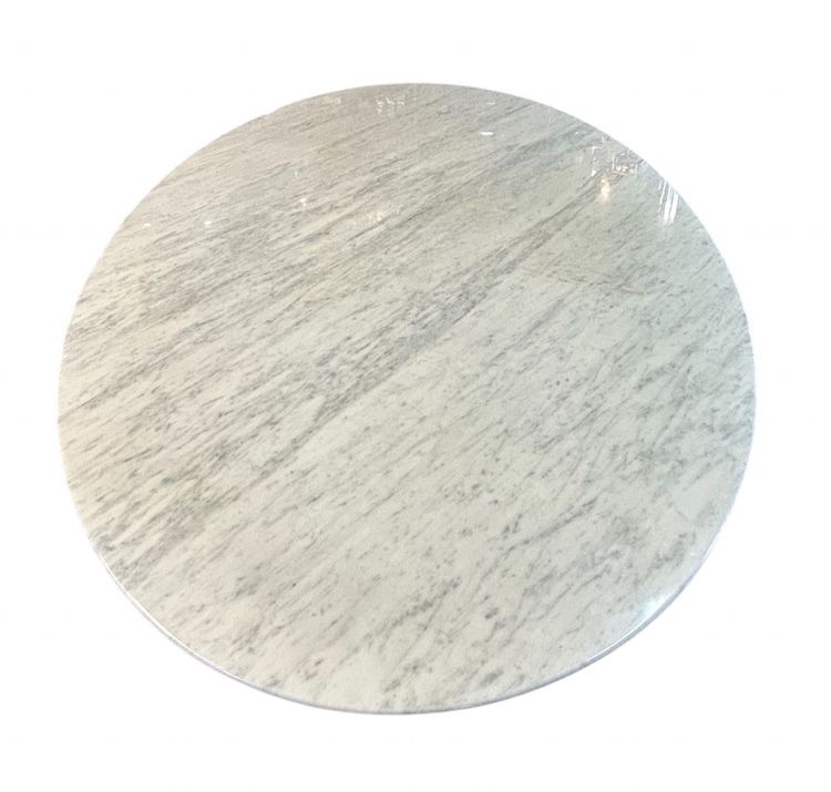 Großer ovaler Esstisch Florence Knoll Marmorplatte L 244 cm