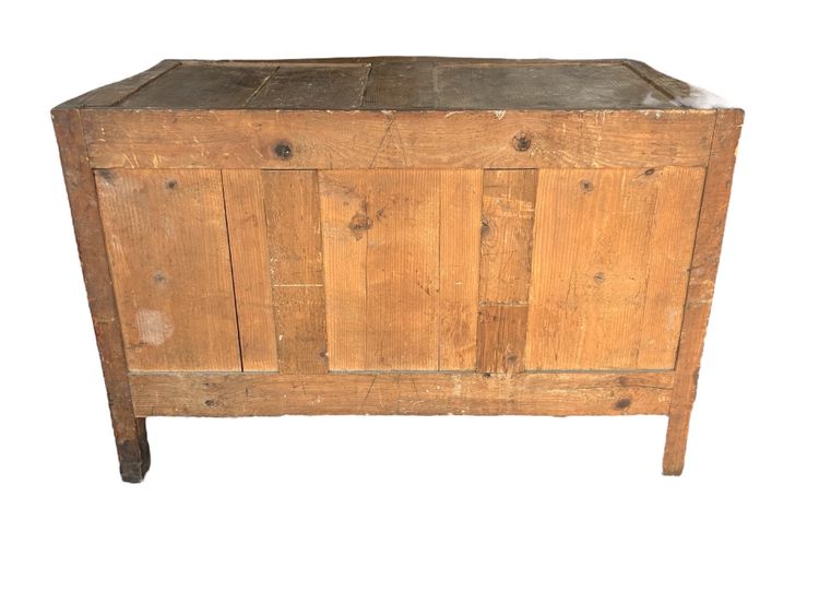 Louis XV tomb chest of drawers in 18th century floral marquetry