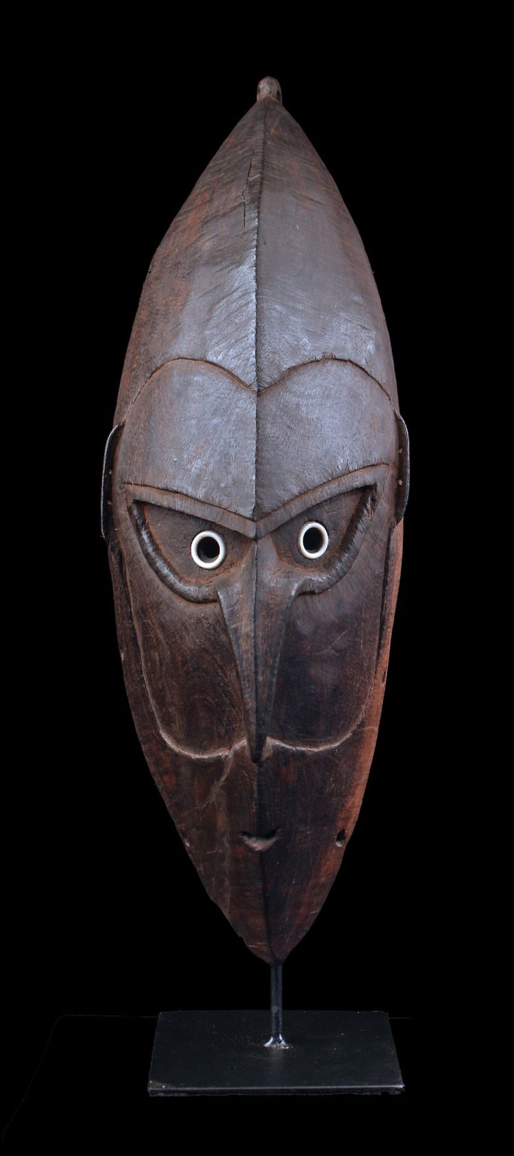 Brag mask, Oceanic art, tribal art, Papua New Guinea, Sculpture, primitive arts, 62 cm