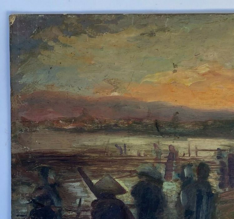 Oil on panel Halong Bay 1940