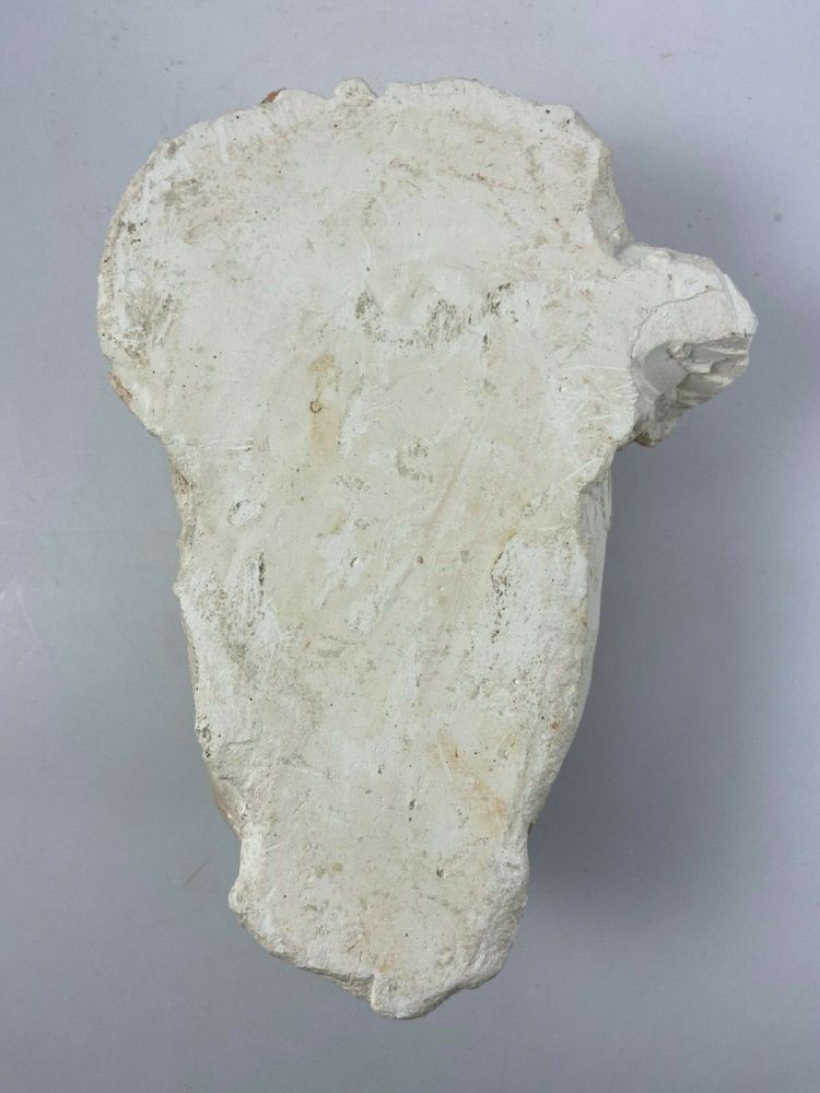 Woman's face in 1930 plaster with beautiful artist's workshop patina as is