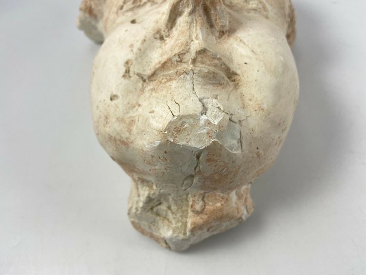 Woman's face in 1930 plaster with beautiful artist's workshop patina as is