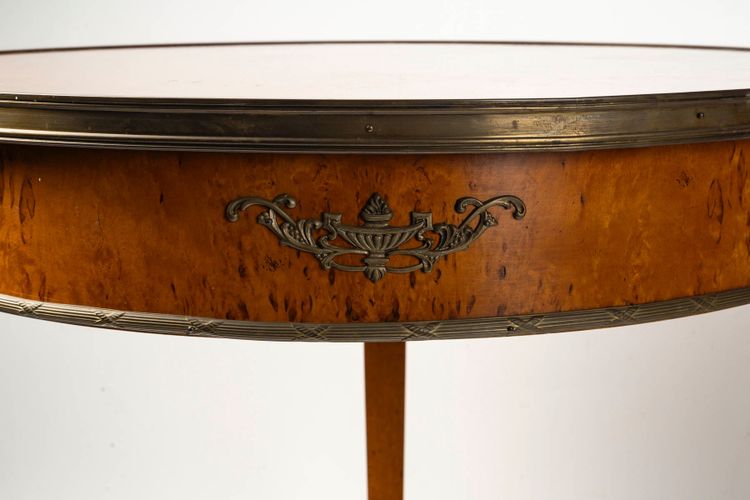 Coppia di tavolini con piedistallo in stile Impero, circa 1900
