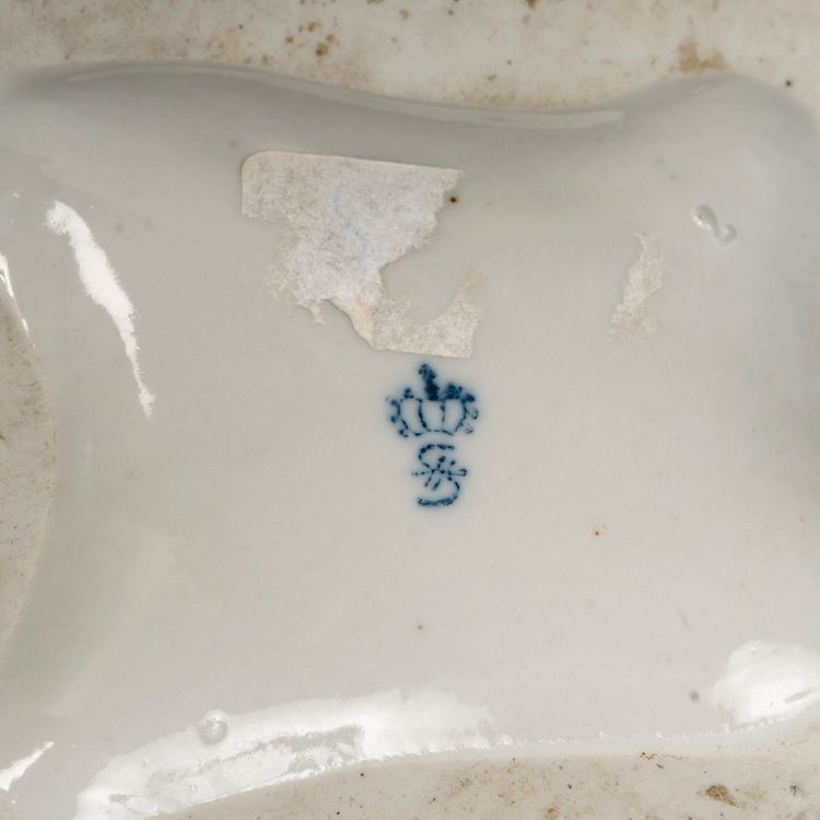 Un sujet en porcelaine sculpture de perroquet, Allemagne XXème siècle 