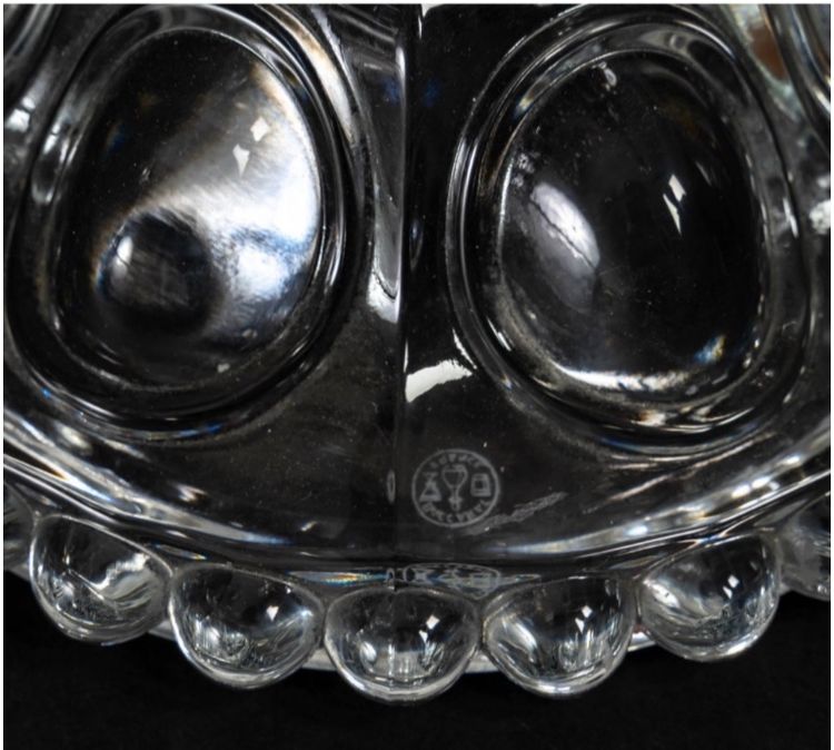 Une paire de girandoles en cristal de Baccarat, fin XIXème siècle 