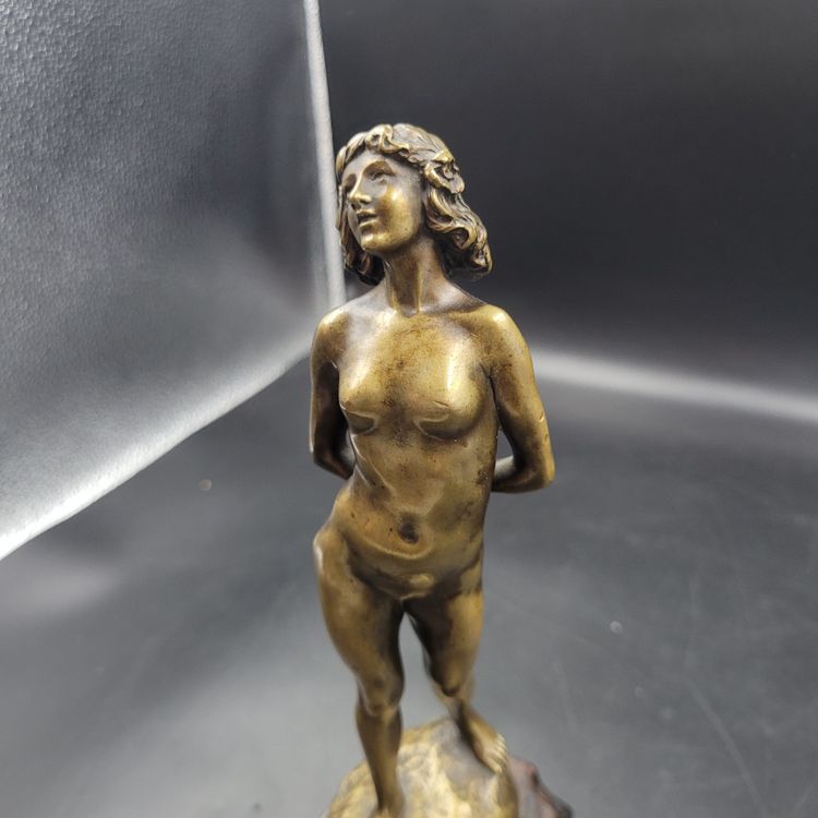 Joe DESCOMPS - Bronzo patinato del XIX-XX secolo su base in marmo - Bronzo Art Nouveau - SUSSE Freres