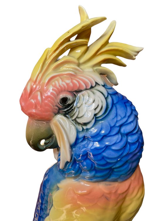 Karl Ens porcelain parrot couple