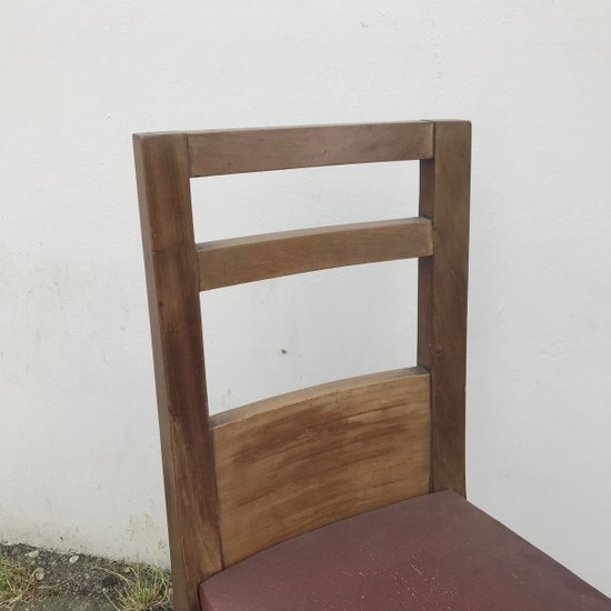 Esszimmerstühle im Art-Deco-Stil, 1940er Jahre, 2er-Set