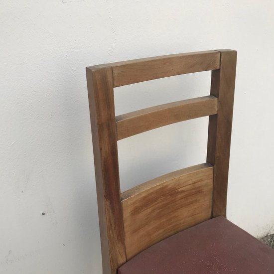 Esszimmerstühle im Art-Deco-Stil, 1940er Jahre, 2er-Set