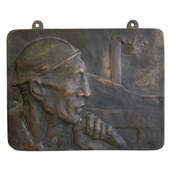 Constantin Meunier - Minor Bronze Plaque