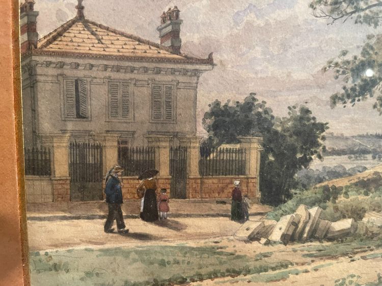 Ländliche Landschaft mit Figuren