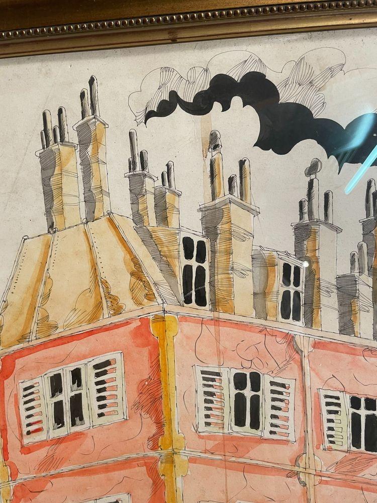 Dessin aquarellé