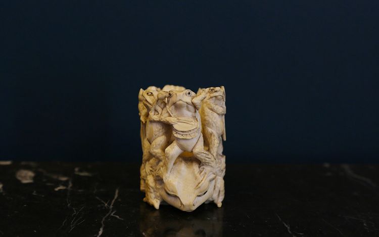 sculpture on ivory 18th-19th century 