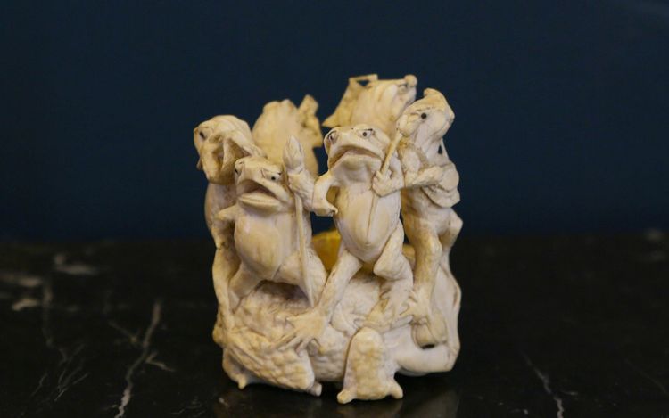 sculpture on ivory 18th-19th century 