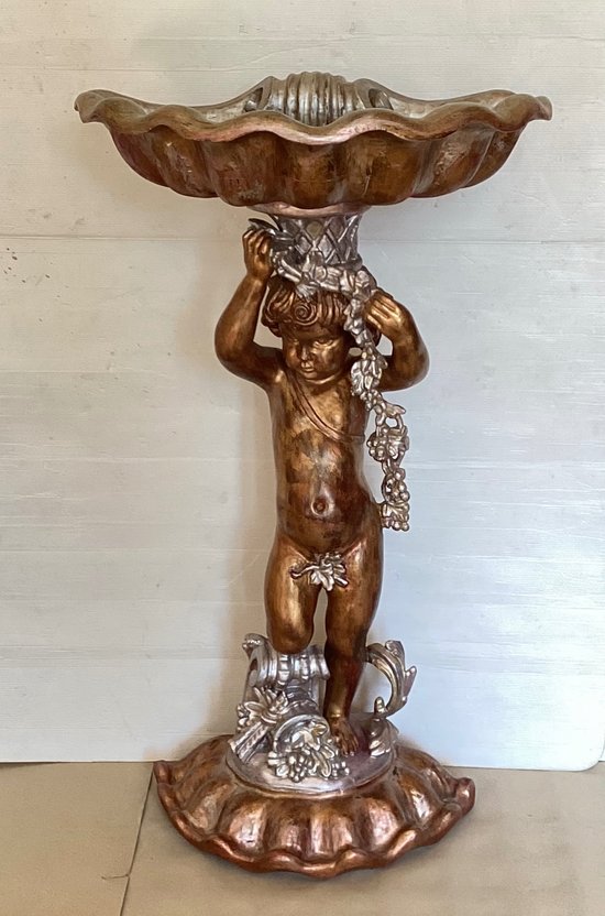 19th century gilded wood stoup