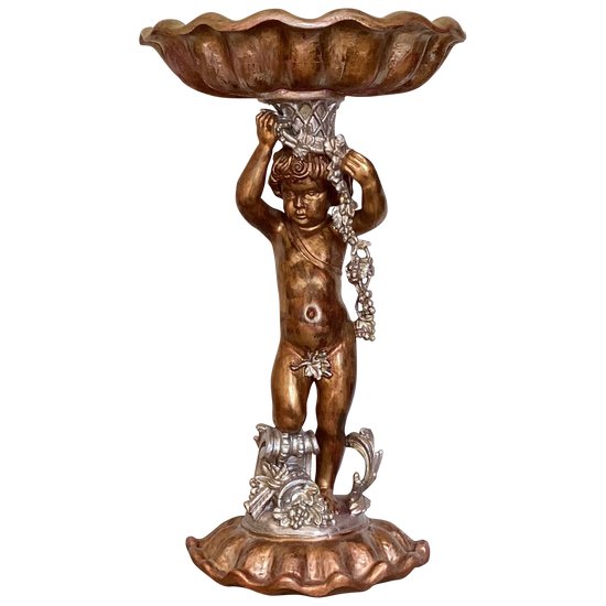 19th century gilded wood stoup