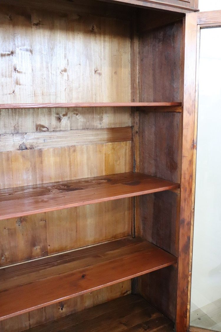 coppia di librerie antiche in noce restaurate