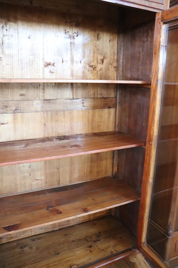 coppia di librerie antiche in noce restaurate