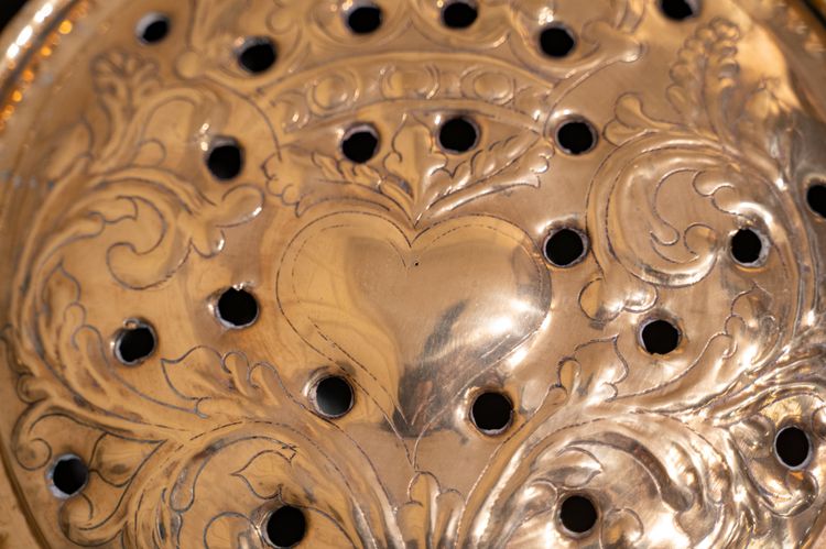 18th century brass basin