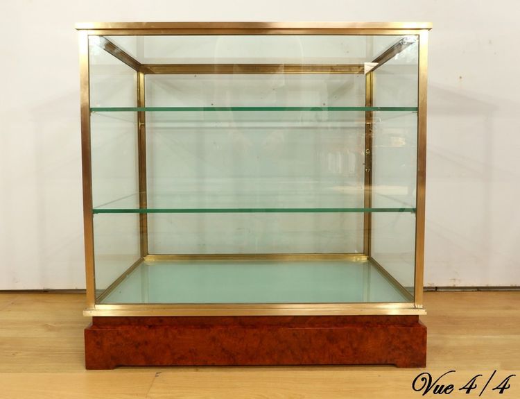 Vetrina in ottone e olmo - 1950