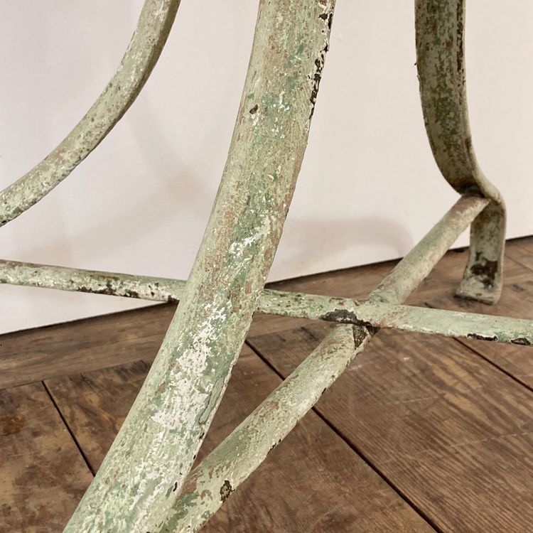 Guéridon console en fer forgé riveté XIX