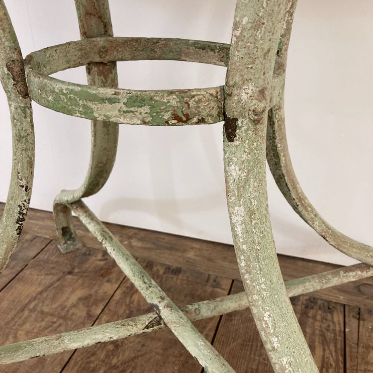 Guéridon console en fer forgé riveté XIX