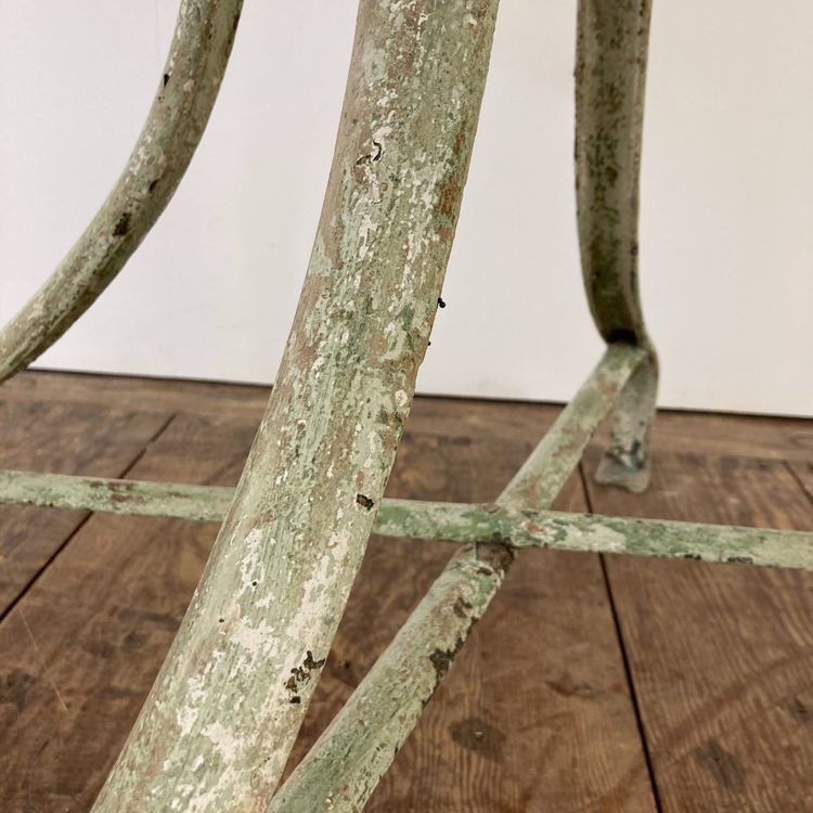 Guéridon console en fer forgé riveté XIX