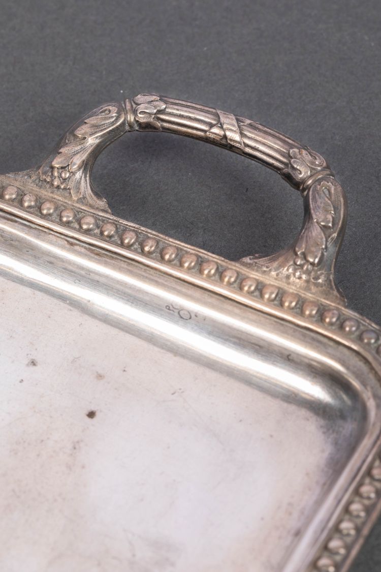 A silver-plated liqueur service, late 19th century