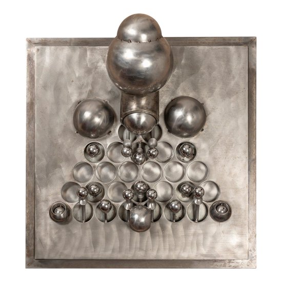 Claude Viseux, Wall sculpture, Titanium