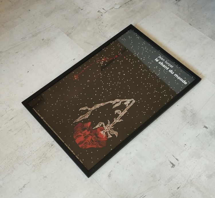 Affiche encadré - Jean Lurçat - Le chant du monde - 1 ère affiche