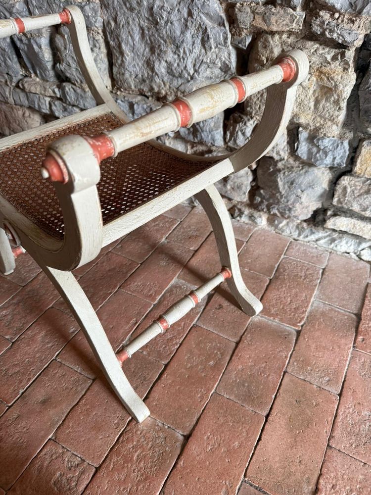 Tabouret curule datant du 19e siècle Napoléon III belle patine