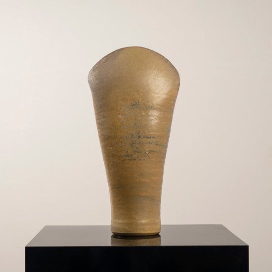 Scultura in gres Anagama di Herve Billard