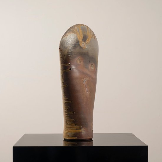 Scultura in gres Anagama di Herve Billard