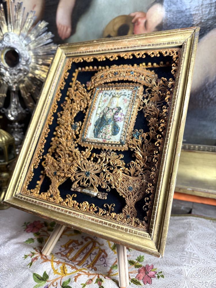 Saint Germier Reliquary with Relic Paste - 18th century