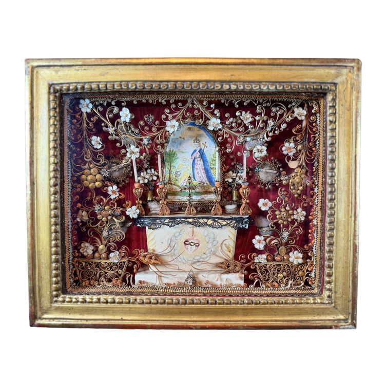 Reliquiario con la Gloria di Santa Giovanna di Valois - XVIII secolo