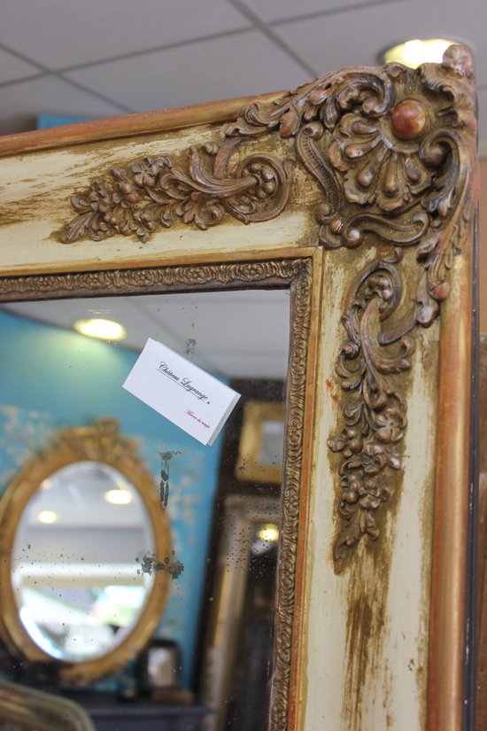 Miroir Ancien De Cheminée, Mercure 103 X 145 Cm