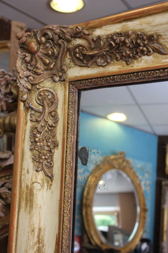 Miroir Ancien De Cheminée, Mercure 103 X 145 Cm
