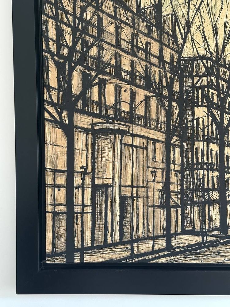 Tableau Bernard Buffet “Champs-Élysées et Arc de Triomphe”  Impression sur toile, Édition Corot