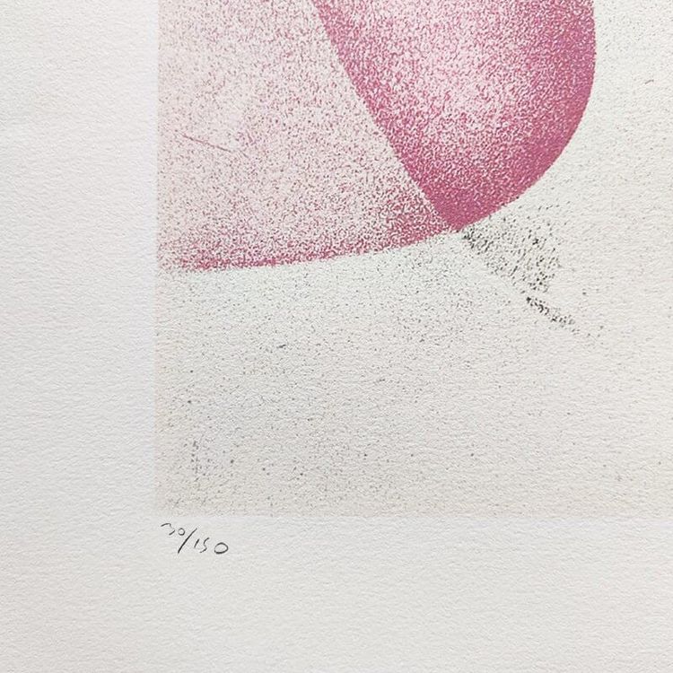 1970 Sorprendente litografia di Man Ray "Aerograph" in edizione limitata